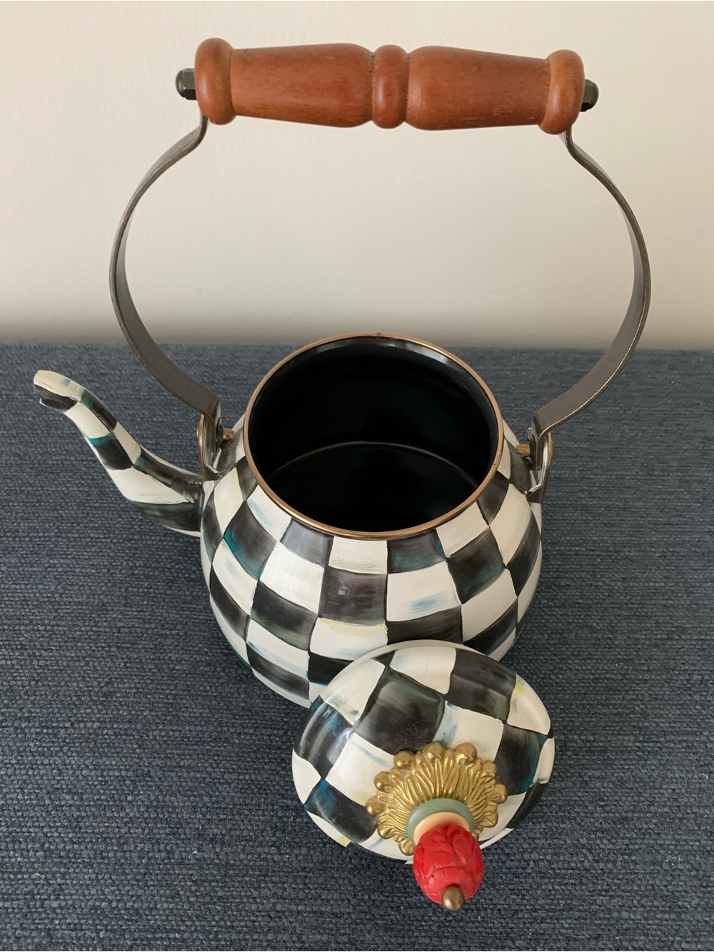 Mackenzie-Childs Tea Kettle - Picture 2 of 3